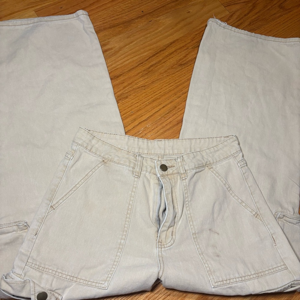 SHEIN beige cargos